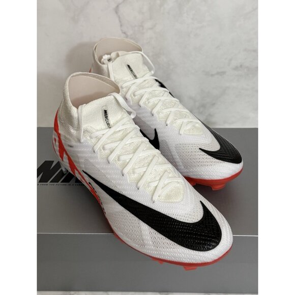 Nike Zoom Superfly 9 Elite FG Soccer Cleats White Red DJ4977-600 Men Sizes main image 7